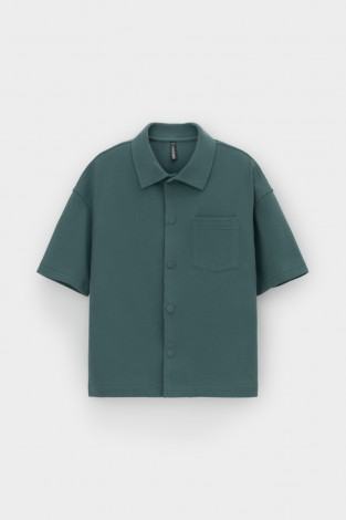 Рубашки для мальчика, артикул: КР 302730, цвет: зеленый - 2 фото