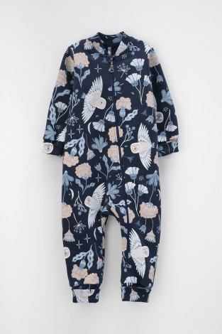 Комбинезон для девочки, артикул: КР 6483, цвет: темно-синий - 2 фото