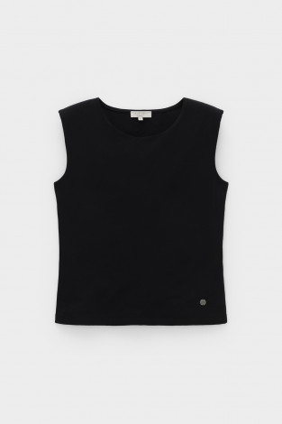 Майки женские для мам, артикул: ЕВТ 3329, цвет: черный - 2 фото