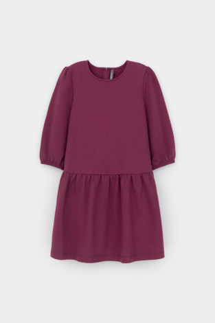 Платье для девочки, артикул: КР 5898, цвет: бордовый - 2 фото