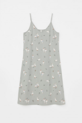 Сорочки ночные женские для мам, артикул: Е 10002, цвет: зеленый - 2 фото