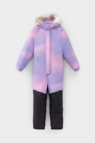 Комбинезоны утепленные для девочки, артикул: ВК 60120/н/4 ГР, цвет: розовый - 2 фото