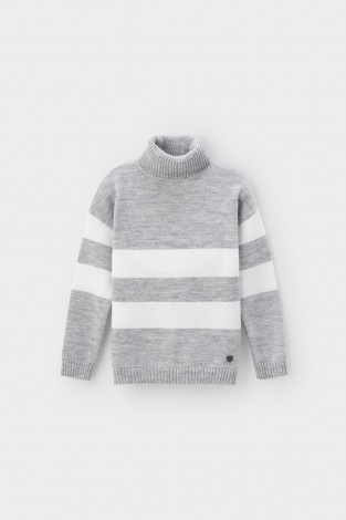 Джемпер для девочки, артикул: КВ 30134/ш, цвет: серый - 2 фото