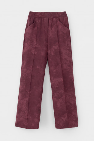 Брюки женские для мам, артикул: ЕВТ 4114, цвет: бордовый - 2 фото