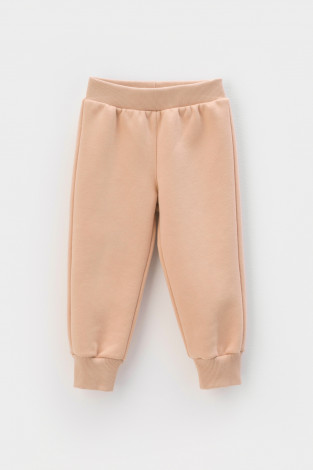 Брюки для девочки, артикул: КР 400598, цвет: бежевый - 2 фото
