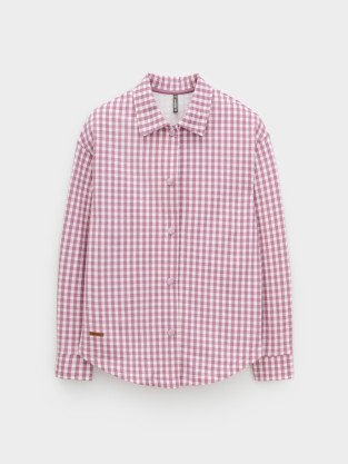 Рубашка для девочки, артикул: КР 302567, цвет: бордовый - 2 фото