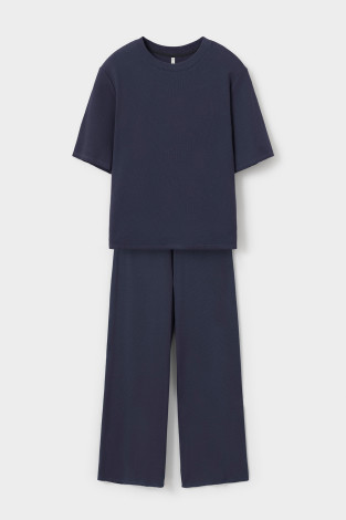 Комплекты для дома для мам, артикул: Е 20197, цвет: темно-синий - 2 фото