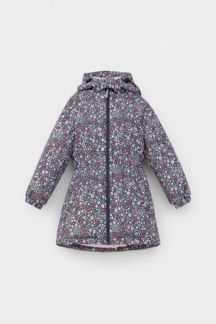 Куртка для девочки, артикул: ВК 38098/н/9 ГР, цвет: синий - 2 фото