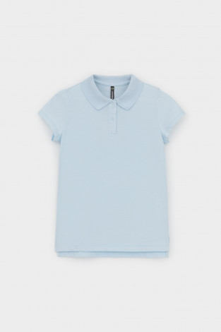 Джемпер для девочки, артикул: К 302496, цвет: светло-голубой - 2 фото