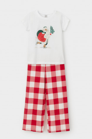 Пижама для девочки, артикул: К 1640, цвет: белый - 2 фото