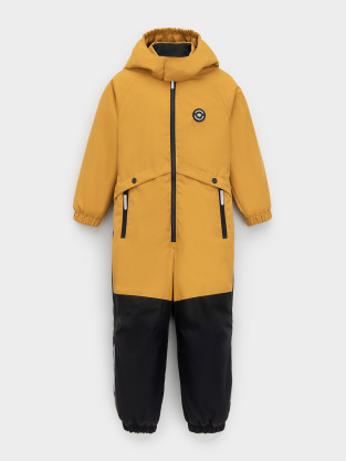 Комбинезоны утепленные для мальчика, артикул: ВК 60126/3 УЗГ, цвет: желтый - 2 фото