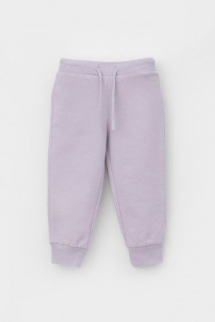 Брюки для девочки, артикул: КР 400660, цвет: фиолетовый - 2 фото