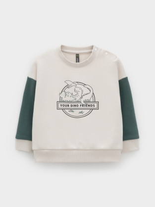 Свитшоты для мальчика, артикул: КР 302851, цвет: бежевый - 2 фото