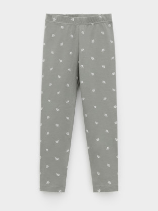 Лосины для девочки, артикул: КР 4074, цвет: хаки - 2 фото