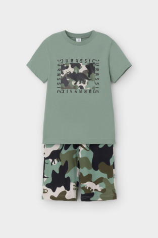 Пижама для мальчика, артикул: К 1528, цвет: зеленый - 2 фото