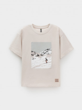 Футболка для мальчика, артикул: КР 302799, цвет: бежевый - 2 фото