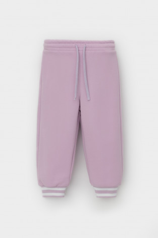 Брюки для девочки, артикул: КР 400787, цвет: фиолетовый - 2 фото