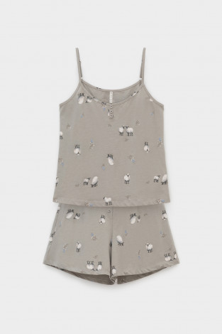 Комплекты для дома для мам, артикул: Е 20177, цвет: хаки - 2 фото