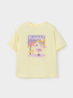 Футболка для девочки, артикул: КР 302938, цвет: желтый - 2 фото