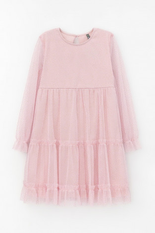 Платье для девочки, артикул: К 5854, цвет: розовый - 2 фото