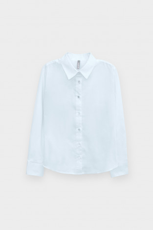 Блузка для девочки, артикул: ТК 39030, цвет: голубой - 2 фото