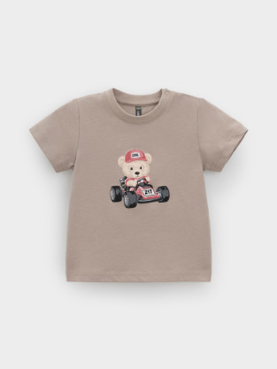 Футболка для мальчика, артикул: КР 302907, цвет: бежевый - 2 фото