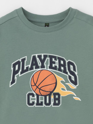 Свитшоты для мальчика, артикул: КР 302392-1, цвет: зеленый - 2 фото