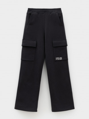 Брюки для мальчика, артикул: КР 400859, цвет: темно-серый - 2 фото