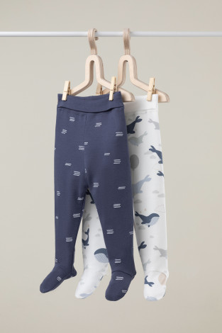 Ползунки для новорожденных, артикул: К 400220-2уп, цвет: синий - 2 фото