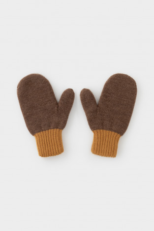 Рукавицы для девочки, артикул: КВ 10025/ш, цвет: бежевый - 2 фото