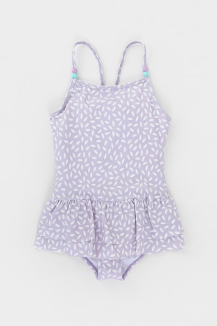 Купальник для девочки, артикул: ТК 16019/1н ФВ, цвет: фиолетовый - 2 фото