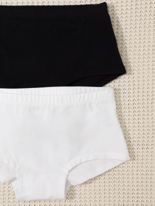 Трусы для девочки, артикул: К 1968-2уп, цвет: белый - 2 фото