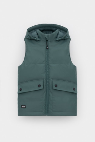 Жилеты для мальчика, артикул: ВК 35011/14 ГР (98-128), цвет: зеленый - 2 фото