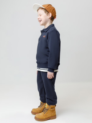 Брюки для мальчика, артикул: КР 400837, цвет: темно-синий - 2 фото