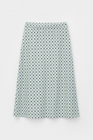 Юбки женские для мам, артикул: ЕВТ 7014, цвет: хаки - 2 фото