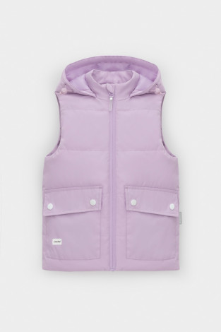 Жилет для девочки, артикул: ВК 35011/12 ГР (98-128), цвет: фиолетовый - 2 фото