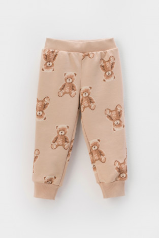 Брюки для девочки, артикул: КР 400599, цвет: светло-бежевый - 2 фото