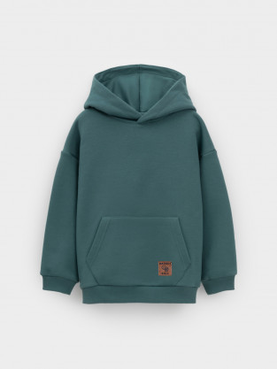 Худи для мальчика, артикул: КР 302803, цвет: зеленый - 2 фото