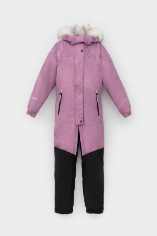 Комбинезоны утепленные для девочки, артикул: ВК 60120/н/5 ГР, цвет: ярко-розовый - 2 фото