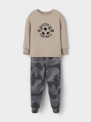 Пижама для мальчика, артикул: К 1567, цвет: бежевый - 2 фото