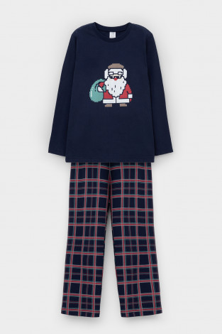 Пижама для мальчика, артикул: К 1600, цвет: темно-синий - 2 фото