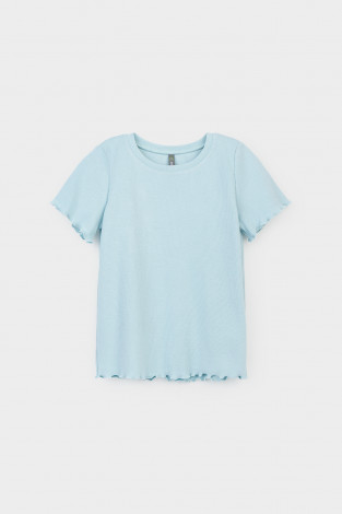 Футболка для девочки, артикул: КР 301989-1, цвет: голубой - 2 фото