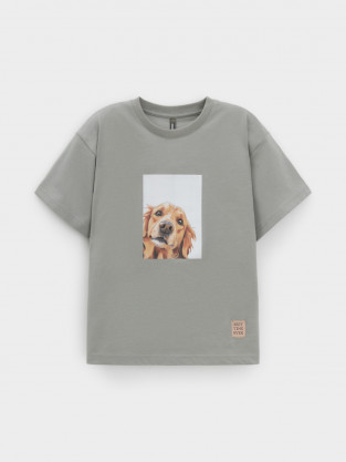 Футболка для мальчика, артикул: КР 302915, цвет: хаки - 2 фото