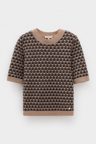 Джемперы женские для мам, артикул: ЕВ 30243/ш, цвет: бежевый - 2 фото