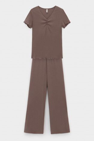 Комплекты для дома для мам, артикул: Е 20194, цвет: коричневый - 2 фото