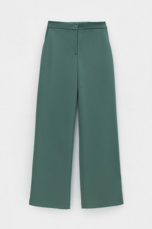 Брюки женские для мам, артикул: ЕВТ 4092, цвет: зеленый - 2 фото
