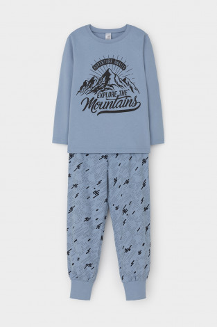 Пижама для мальчика, артикул: К 1606, цвет: голубой - 2 фото