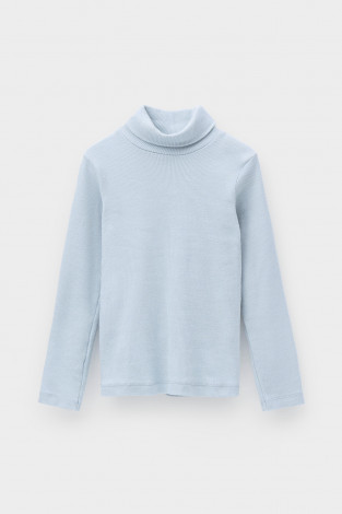 Водолазки для девочки, артикул: К 301477, цвет: светло-голубой - 2 фото
