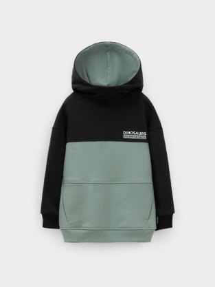 Худи для мальчика, артикул: КР 302162, цвет: хаки - 2 фото