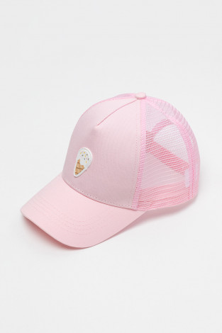 Кепка для девочки, артикул: ТК 80090, цвет: розовый - 2 фото